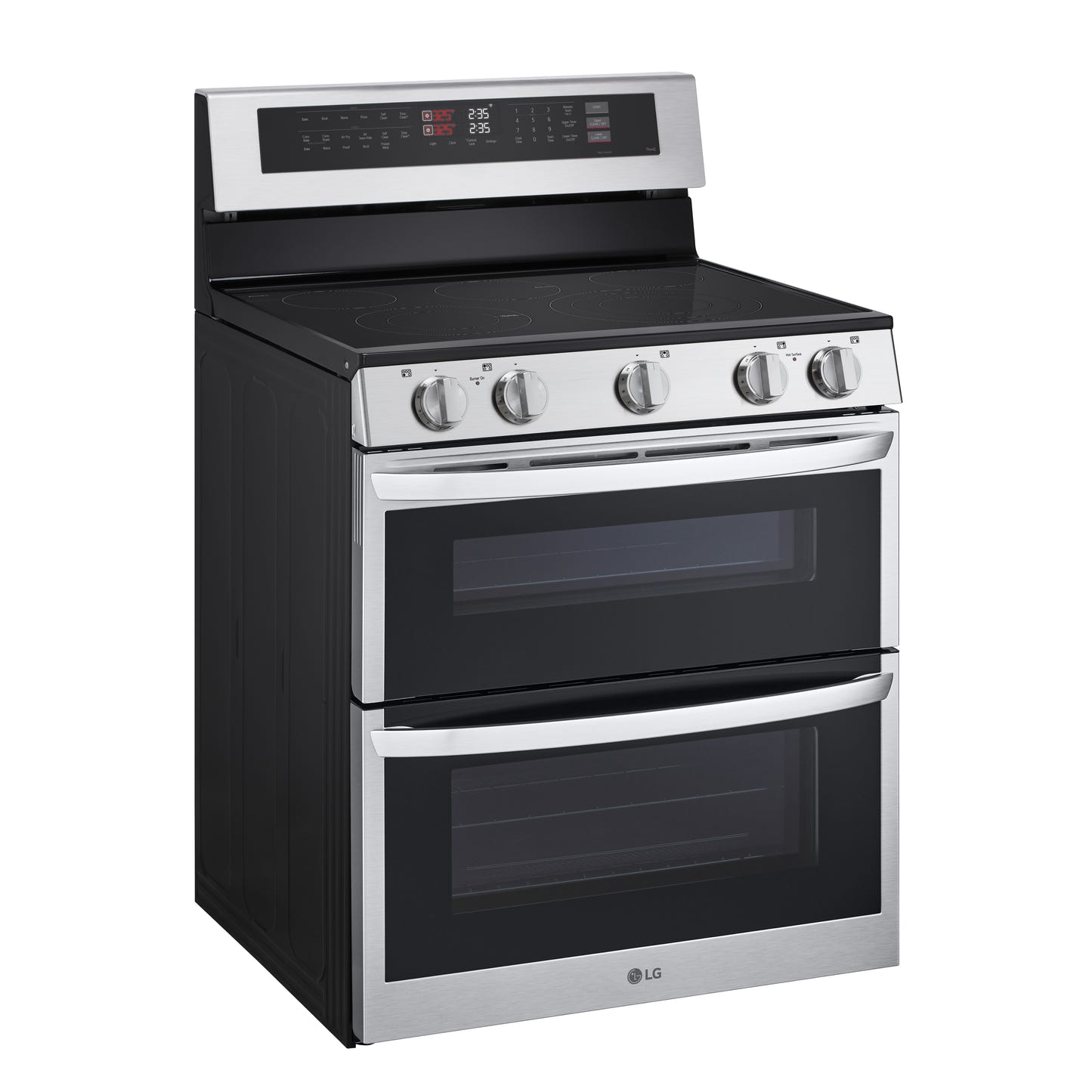 7.3 立方英尺电动双烤箱独立式炉灶，配备 ProBake Convection® 和 Air Fry LDEL7324SE