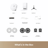 DREAME L40s Ultra Kit Robot Vacuum and Mop, Auto-Empty, Mop Self-Cleaning, 19KPa Suction, 100% Detangling DuoBrush, Extending Mops and Side Brush, 3 Extra Dust Bags, Black