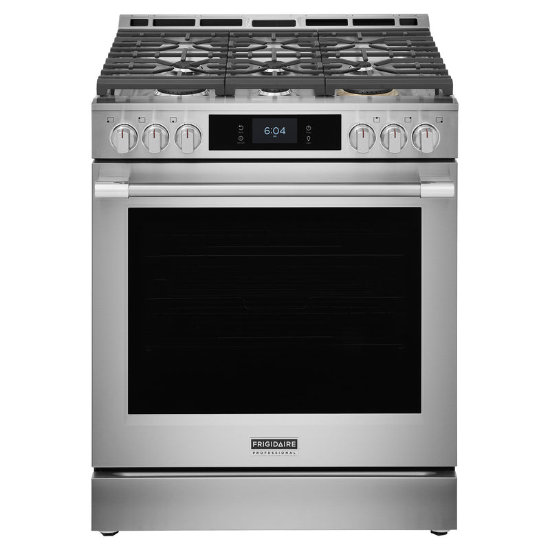 Frigidaire PCFG3085BF Gas Range, 6.0 cu. ft. Capacity, 30 inch Exterior Width, 6 Burners, Stainless Steel colour