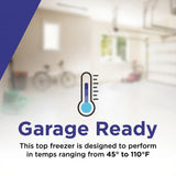 Vesta Newfoundland 24" Top Freezer Refrigerator, Stainless steel colour