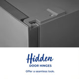 Vesta Newfoundland 24" Top Freezer Refrigerator, Stainless steel colour