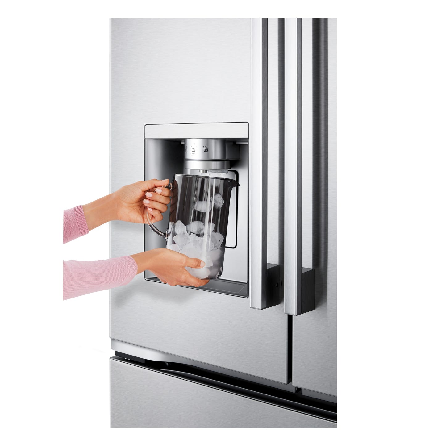 LG LF24Z6530S Bottom Freezer Counter Depth French Door Built In Refrigerator