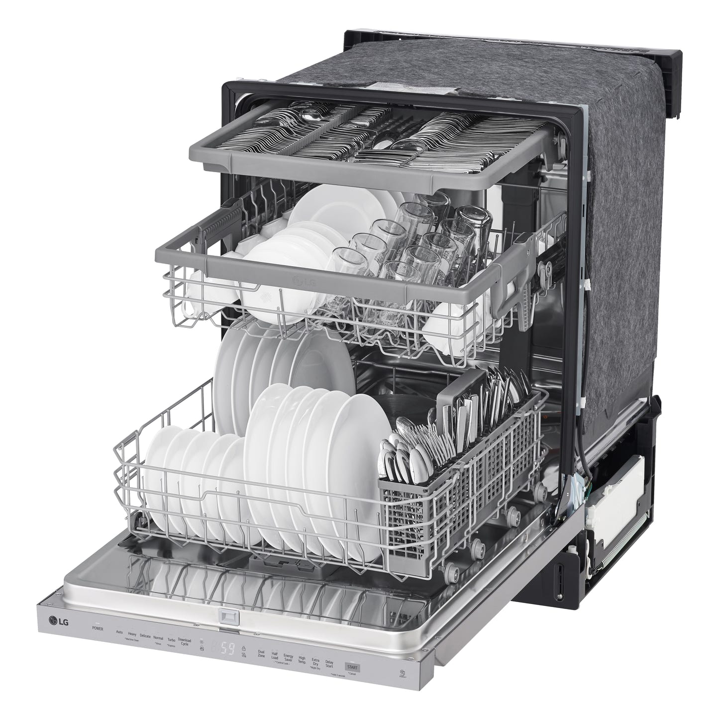 Top Control Dishwasher with QuadWash and 3rd rack LDPN454HT