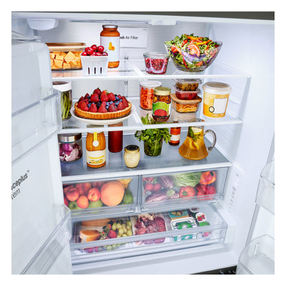 LG LF24Z6530S Bottom Freezer Counter Depth French Door Built In Refrigerator
