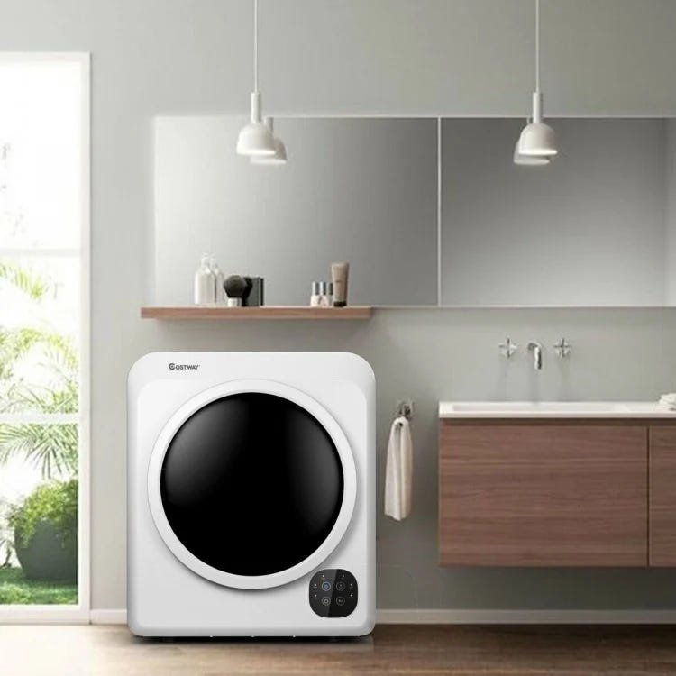 Costway 24" 1700W Electric Dryer Portable Tumble Dryer with Steel Tub