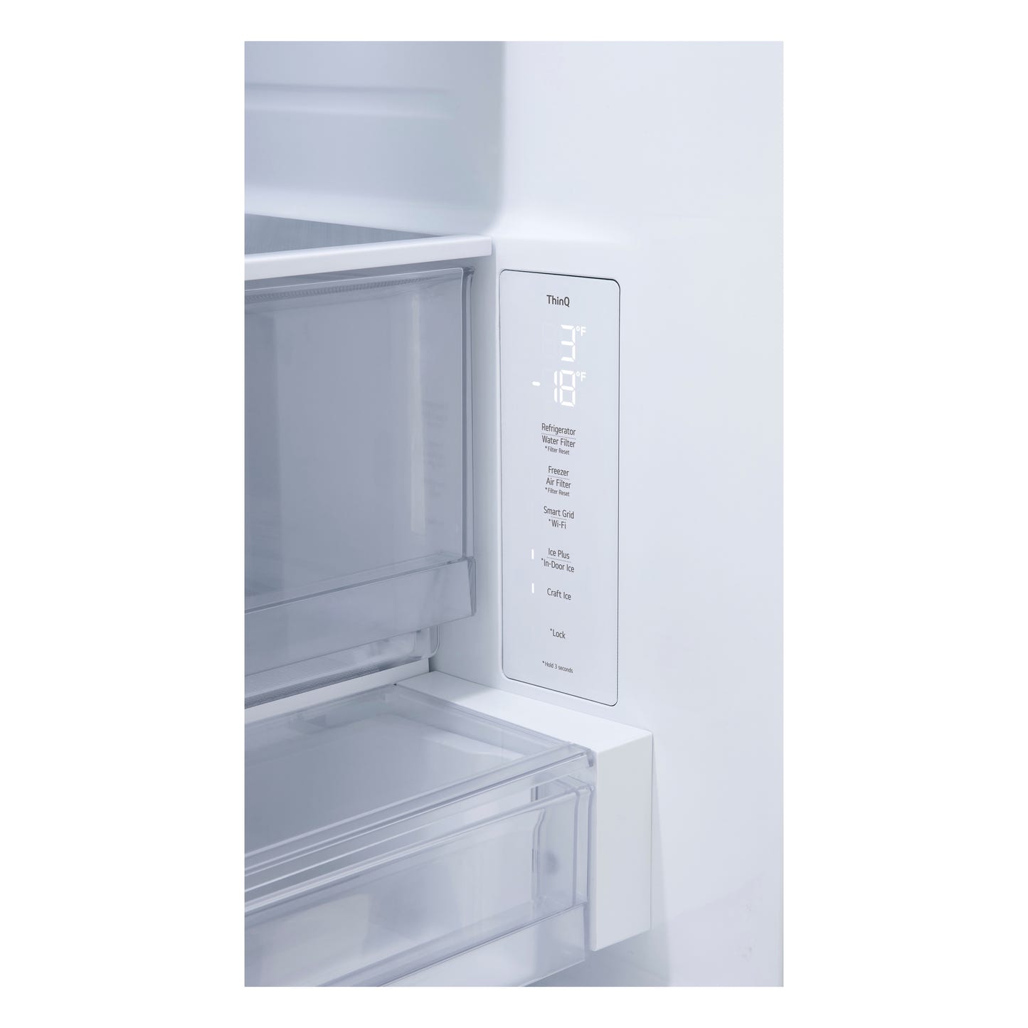 LG LF24Z6530S Bottom Freezer Counter Depth French Door Built In Refrigerator