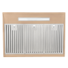 Vesta Copenhagen 30" 800 CFM Gold Stainless Steel Wall Mount