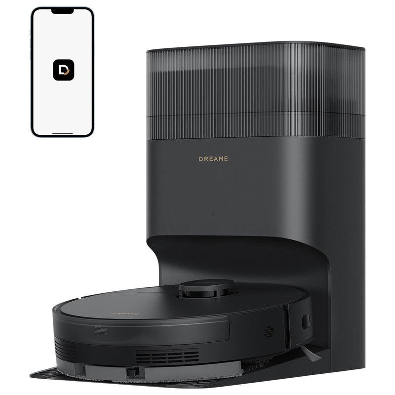 Dreame GoVac 300 Robot Vacuum & Mop for Multi-Surface with Self-Cleaning, Auto-Emptying Dock, Smart Mapping, 13,000Pa Suction - Black