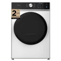 Midea MLHE52S7AWW Electric Dryer, 8.0 cu. ft. Dryer Capacity, 10 Dry Cycles, Steam Clean, 5 Temperature Settings, Vented, Stackable, White colour