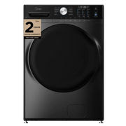 Midea MLHW52S7AGG Front Load Washer, 27 inch Width, 5.2 cu. ft. Washer Capacity, 1,300 RPM Washer Spin Speed, 10 Wash Cycles, 5 Temperature Settings, Water Heater, Steam Clean, ENERGY STAR Certified, Metallic Grey colour