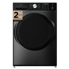 Midea MLHW52S7AGG Front Load Washer, 27 inch Width, 5.2 cu. ft. Washer Capacity, 1,300 RPM Washer Spin Speed, 10 Wash Cycles, 5 Temperature Settings, Water Heater, Steam Clean, ENERGY STAR Certified, Metallic Grey colour