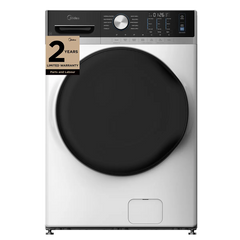 Midea MLHW52S7AWW Front Load Washer, 27 inch Width, 5.2 cu. ft. Washer Capacity, 1,300 RPM Washer Spin Speed, 10 Wash Cycles, 5 Temperature Settings, Water Heater, Steam Clean, ENERGY STAR Certified, White colour