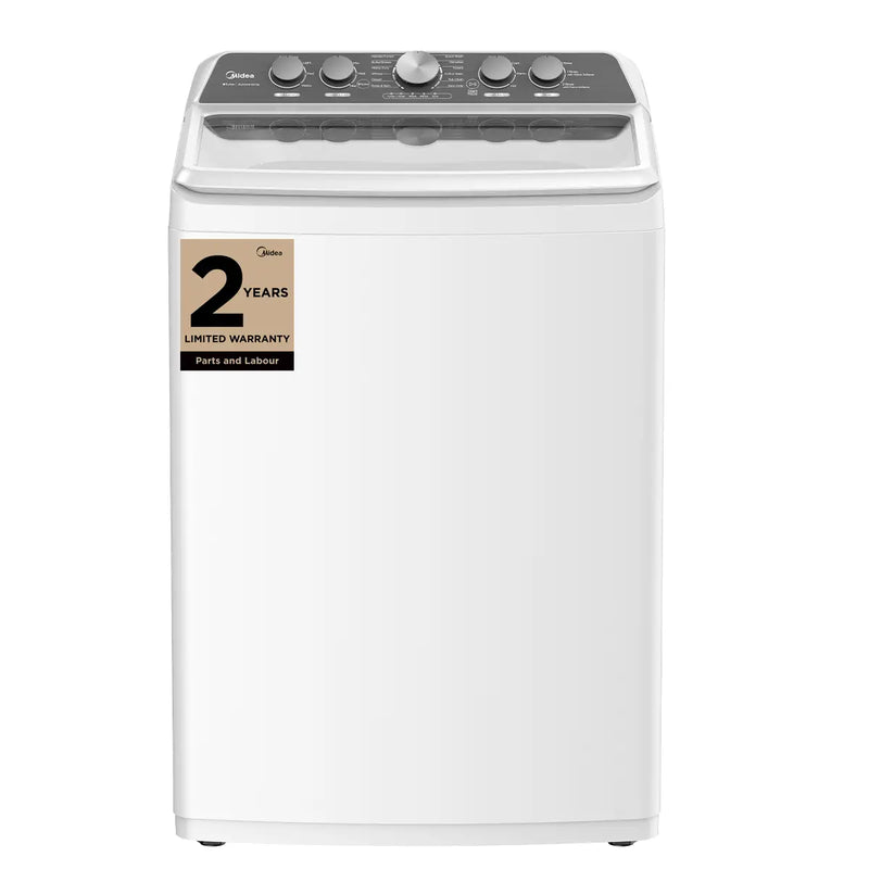Midea MLV47C4AWW Top Load Washer, 4.7 cu. ft. Washer Capacity, 700 RPM Washer Spin Speed, 8 Wash Cycles, 4 Temperature Settings, White colour