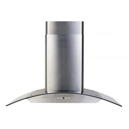 Belgrade 36" Silver Island Range Hoods front view