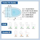 R&T V3200 Electric Bidet Seat with Remote Control Elongated