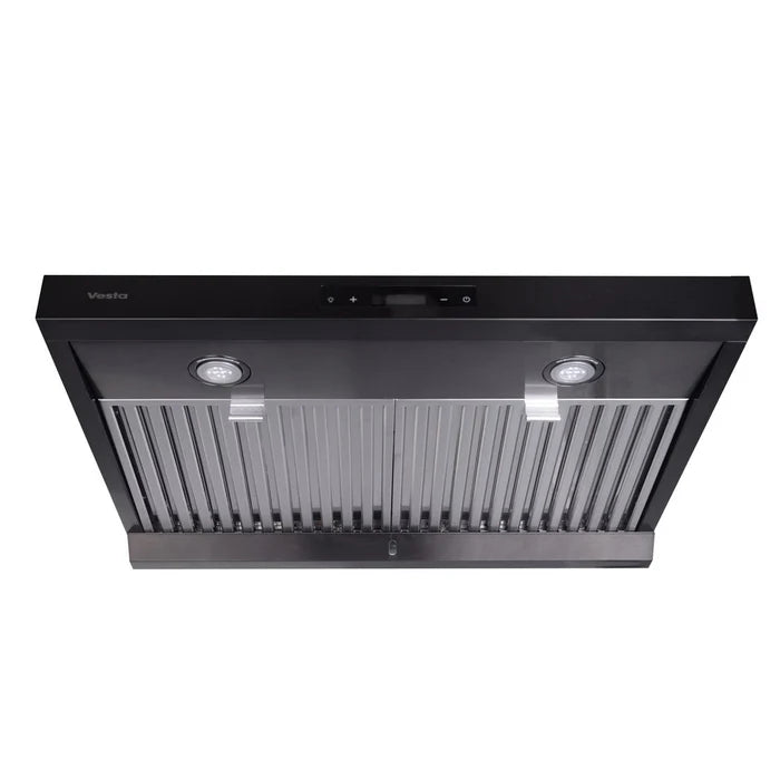 Vesta Atlanta 30" Black Stainless Steel Under Cabinet Range Hood