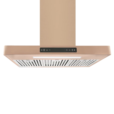 36" Vesta Copenhagen 800 CFM Wall Mount Range Hood in Gold Stainless