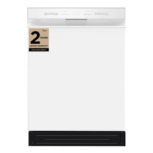 Midea MDF24P2BWW 24” Front Control Hybrid Tub Dishwasher in White