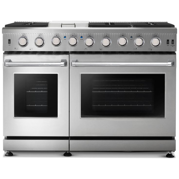 Alberta 48'' Stainless Steel Professional Freestanding Full Gas Range