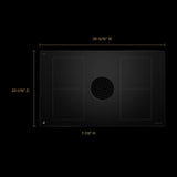 JennAir JIDT836SBL Induction Cooktop, 36 inch Exterior Width, 4 Burners, Downdraft, 3,000 W Highest Element, Black colour