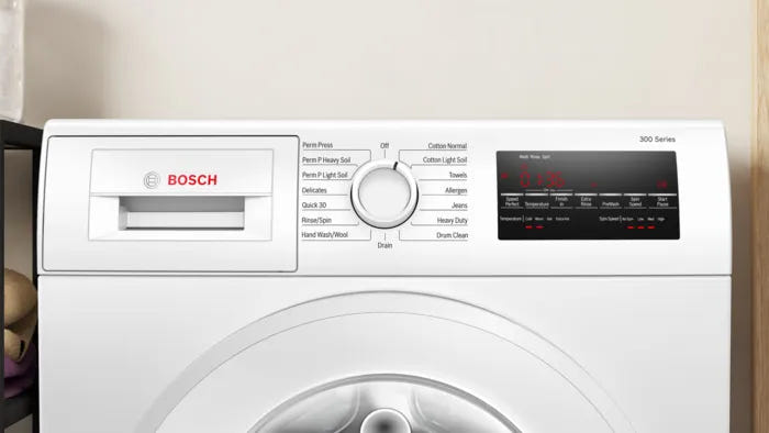 Bosch WGA14400UC Front Load Compact Washer, ENERGY STAR Certified, 2.2 cu. ft. Washer Capacity, 15 Wash Cycles, White colour