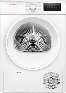 Bosch WPA12100UC Electric Dryer, 23 1/2 inch Width, 4 cu. ft. Capacity, 3 Temperature Settings, Stackable, White colour