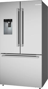Bosch B36FD52SNS French Door Refrigerator, 36 inch Width, 26 cu. ft. Capacity, Water Dispenser (Exterior), Ice Dispenser (Thru Door), ENERGY STAR Certified, UltraClarityPro®