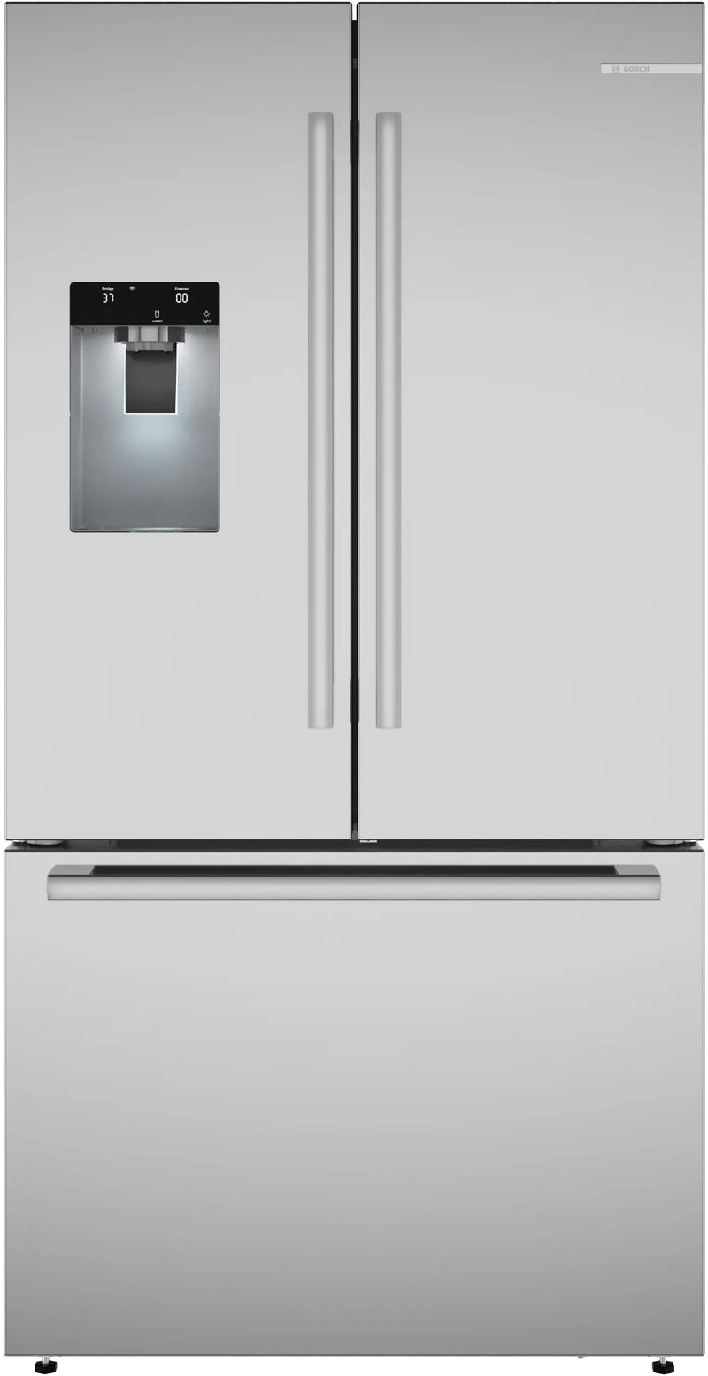 Bosch B36FD52SNS French Door Refrigerator, 36 inch Width, 26 cu. ft. Capacity, Water Dispenser (Exterior), Ice Dispenser (Thru Door), ENERGY STAR Certified, UltraClarityPro®