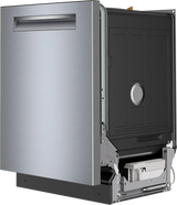 Bosch 500 Series SHP55DM5N Dishwasher, 24 inch Exterior Width, 46 dB Decibel Level, Fully Integrated, Stainless Interior, 5 Wash Cycles, 16 Capacity (Place Settings), 3 Loading Racks, Wifi Enabled, Stainless Steel colour