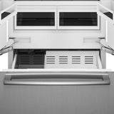 Bosch Benchmark Series B36BT130NS French Door Refrigerator, 36 inch Width, 20.1 cu. ft. Capacity, Counter Depth, Water Dispenser (Interior), Ice Dispenser (Freezer Located), ENERGY STAR Certified, Stainless Steel colour