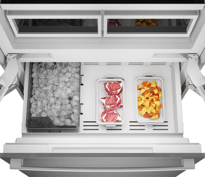 Bosch B36BT130NS Benchmark® Built-in Bottom Freezer Refrigerator 36'' Softclose® Flat Hinge