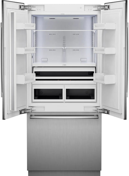 Bosch B36BT130NS Benchmark® Built-in Bottom Freezer Refrigerator 36'' Softclose® Flat Hinge