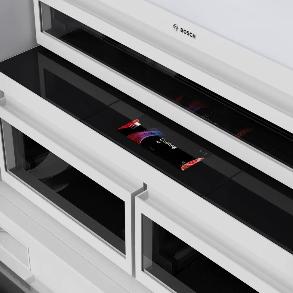 Bosch B36IT100NP Benchmark® Built-in Bottom Freezer Refrigerator 36'' Softclose® Flat Hinge