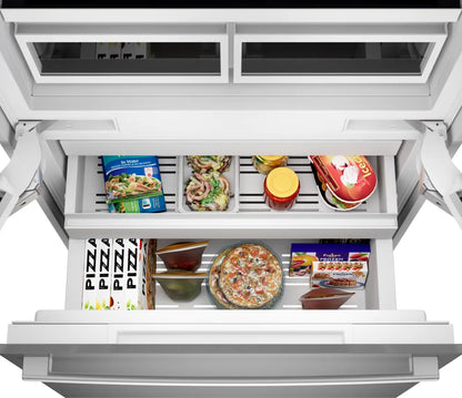 Bosch B36BT130NS Benchmark® Built-in Bottom Freezer Refrigerator 36'' Softclose® Flat Hinge