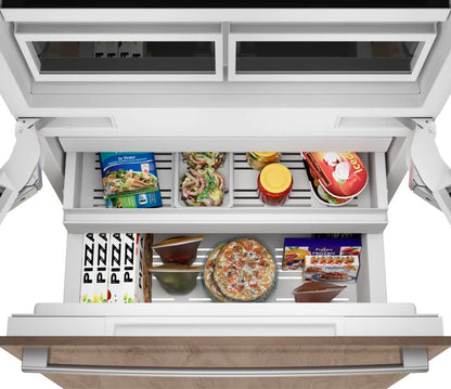 Bosch B36IT100NP Benchmark® Built-in Bottom Freezer Refrigerator 36'' Softclose® Flat Hinge