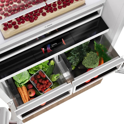 Bosch B36IT100NP Benchmark® Built-in Bottom Freezer Refrigerator 36'' Softclose® Flat Hinge