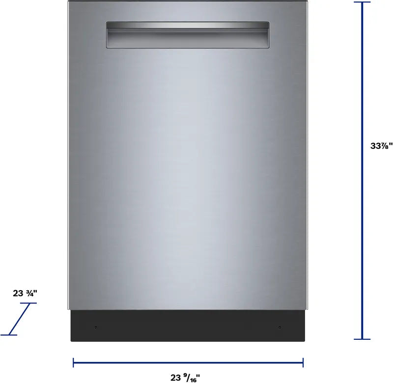 500 系列，洗碗机，24 英寸，拉丝钢防指纹 SHP65CM5N