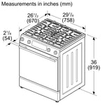 Bosch HGF3050MUC 30" Slide In Gas Range 300 Series