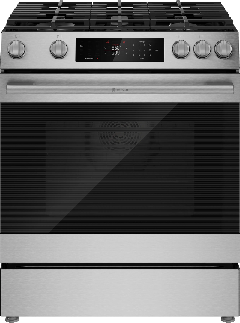 Bosch HGF3050MUC 30" Slide In Gas Range 300 Series