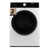 Midea MLE52N4AWW Electric Dryer, 6 cu. ft. Dryer Capacity, 10 Dry Cycles, 5 Temperature Settings, Vented, Stackable, White colour