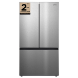 Midea MRF27I6BST Counter Depth French Door Refrigerator, 36 inch Width, 26.5 cu. ft. Capacity, Counter Depth, Water Dispenser (Interior), Ice Dispenser (Freezer Located), ENERGY STAR Certified, Stainless Steel colour