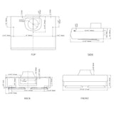 Augusta 850CFM 30'' Stainless Steel Under Cabinet Range Hoods