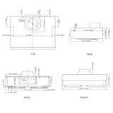 Augusta 850CFM 30'' Stainless Steel Under Cabinet Range Hoods