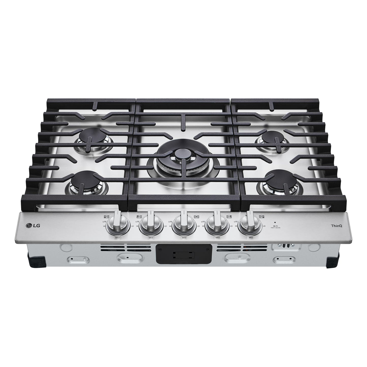 30” Smart Gas Cooktop with UltraHeat™ 22K BTU Dual Burner and LED Knobs CBGJ3027S