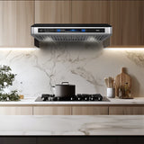 Acadia 900CFM 30" Stainless Steel Under Cabinet Range Hoods Voice Control DC Motor
