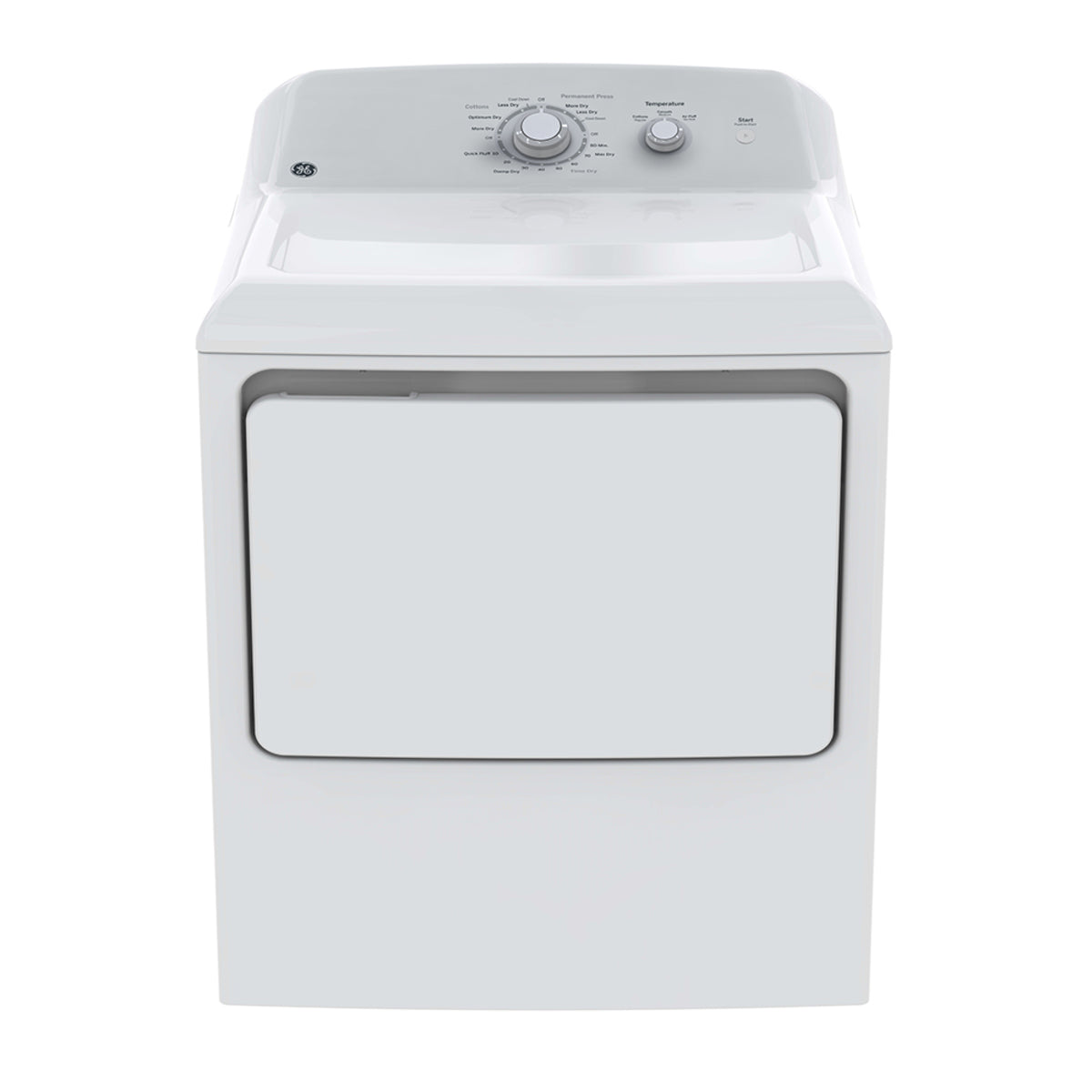 GE GTD32EBMPWW Electric Dryer, 6.2 cu. ft. Capacity, White Colour
