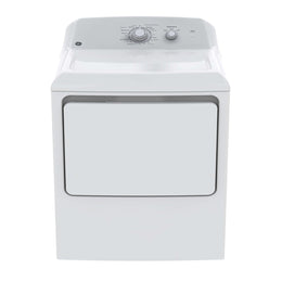GE GTD32EBMPWW Electric Dryer, 6.2 cu. ft. Capacity, White Colour