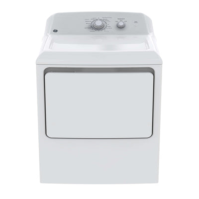 GE GTD32EBMPWW Electric Dryer, 6.2 cu. ft. Capacity, White colour