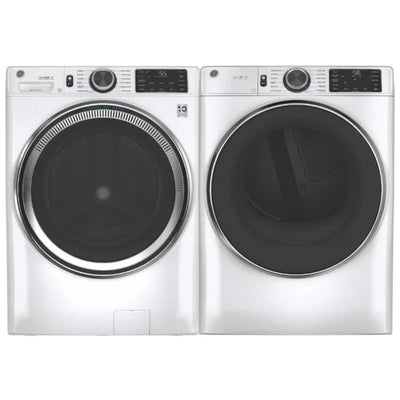 GE Front Load Washer GFW550SMNWW & Gas Dryer GFD55GSSNWW