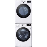 LG Washer WM3600HWA & Electric Dryer DLE3600W & Stacking Kit KSTK4